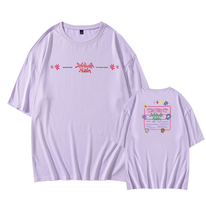 T-SHIRT SEVENTEENTH HEAVEN 100% COTON (différentes couleurs)