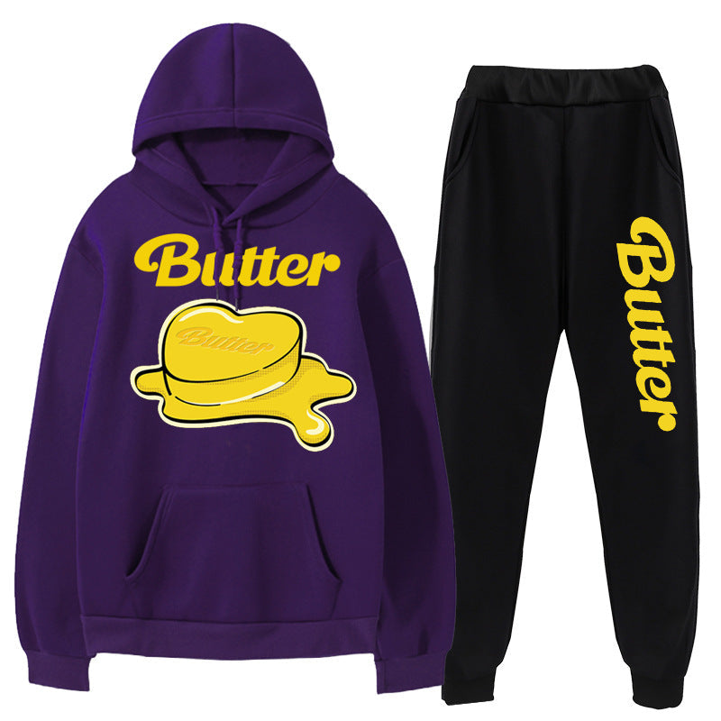 ENSEMBLE SWEAT À CAPUCHE ET PANTALON BTS BUTTER