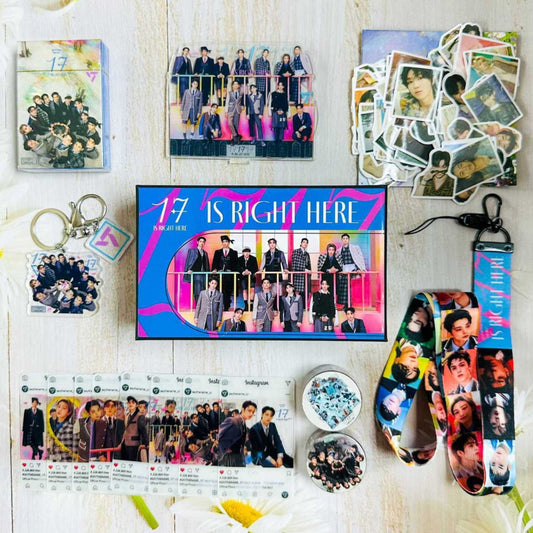 SEVENTEEN MERCH « 17 Is Right Here » COFFRET 162 PIÈCES (COFFRET CADEAU AVEC PLUSIEURS ARTICLES !✨)
