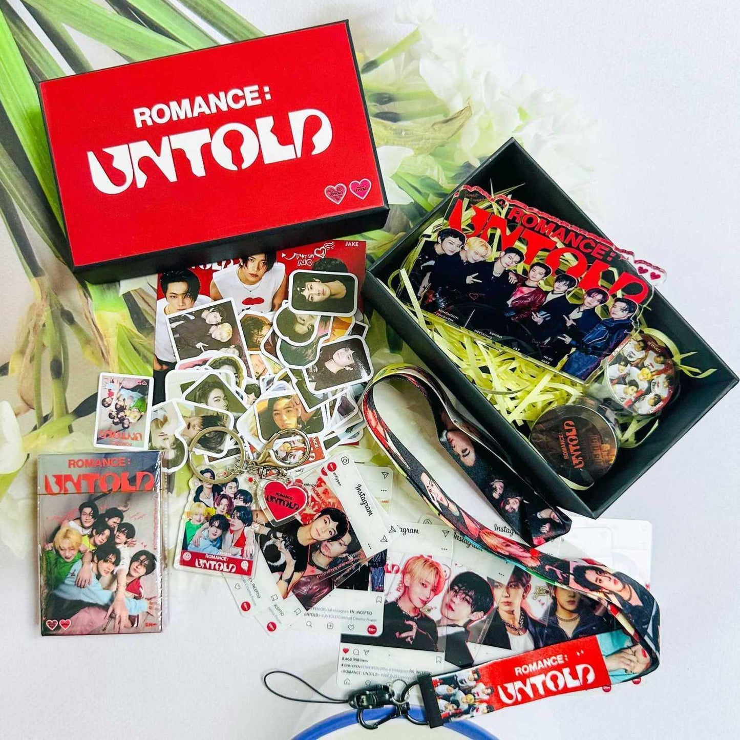 KIT ROMANCE ENHYPEN : UNTOLD 161 PCS (COFFRET CADEAU AVEC DIVERS ARTICLES !✨)