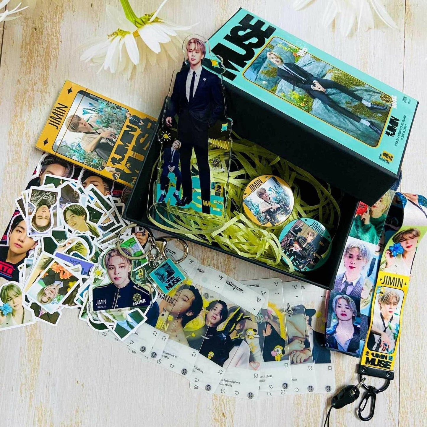 JIMIN MUSE 163 PCS (COFFRET CADEAU AVEC/DIVERS ARTICLES !✨)