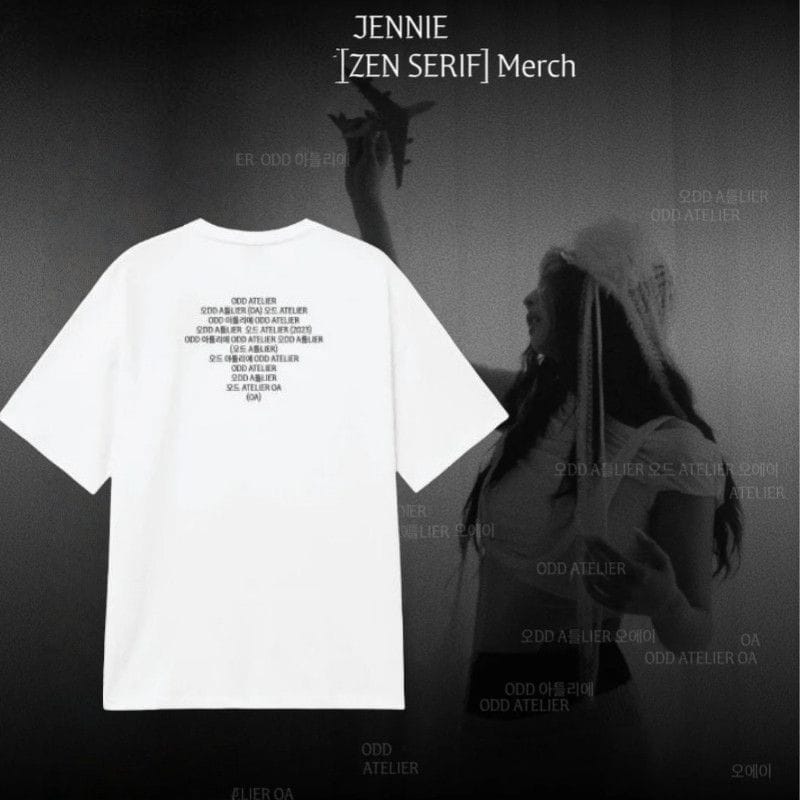 T-SHIRTS JENNIE (BLACKPINK) RUBY 100% COTON