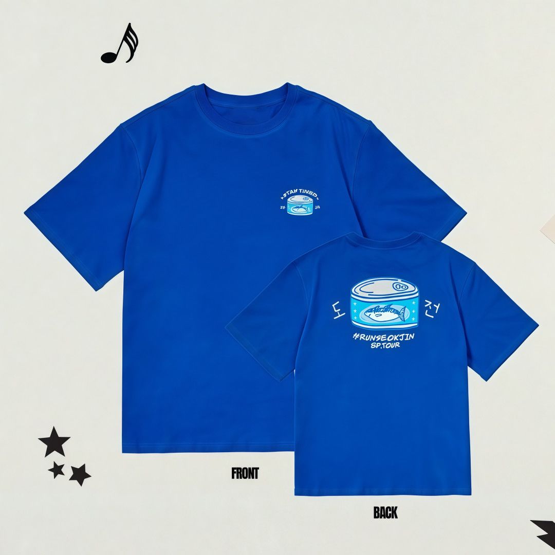 T-SHIRTS DE LA TOURNÉE JIN RUNSEOKJIN 100 % COTON