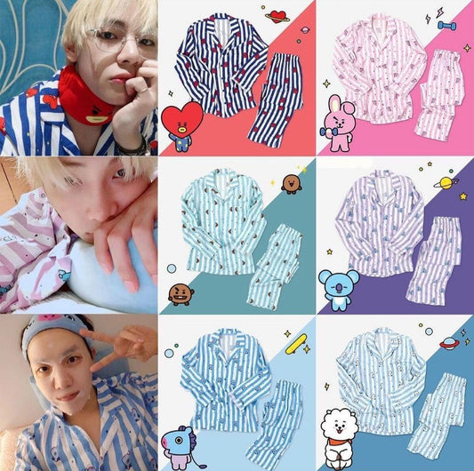 BT21 BTS PYJAMA (tous les personnages)