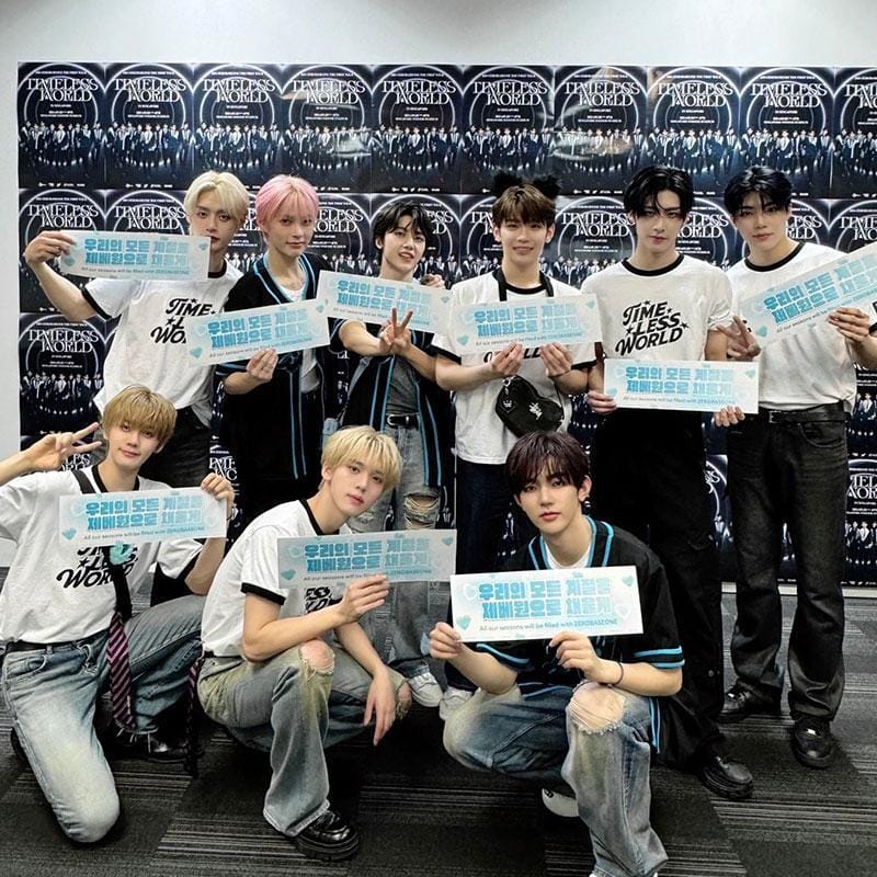 T-SHIRT ZB1 ZERO BASE ONE 100% COTON