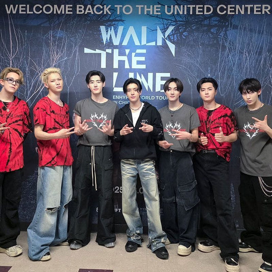 T-SHIRT ENHYPEN 2025 WALK THE LINE 100% COTON