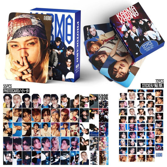 CARTES PHOTO STRAY KIDS KARMA 127 PIÈCES (55 cartes + 72 autocollants)