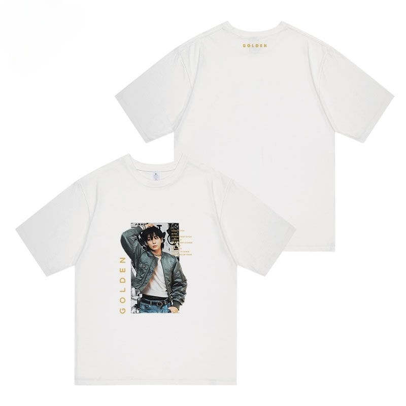 T-SHIRT DORÉ JUNGKOOK 100% COTON (4 couleurs)