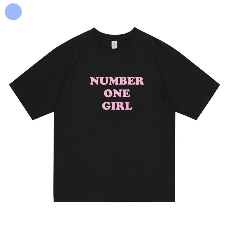 T-SHIRT NUMÉRO UN FILLE ROSÉ (BLACKPINK) 100% COTON