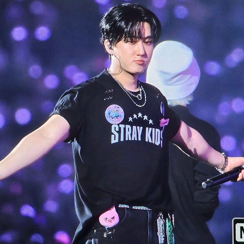 T-SHIRT ET CHEMISE À MANCHES LONGUES STRAY KIDS 100 % COTON