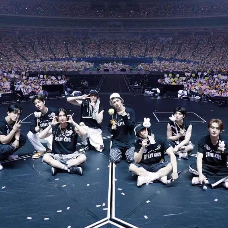 T-SHIRT ET CHEMISE À MANCHES LONGUES STRAY KIDS 100 % COTON