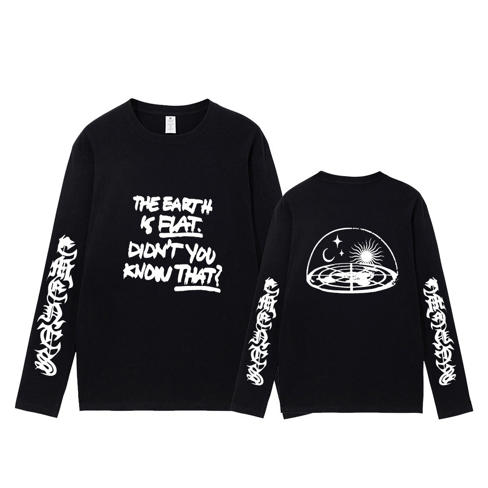 AGUST-D SUGA/BTS « La Terre est plate » T-shirts longs 100 % coton