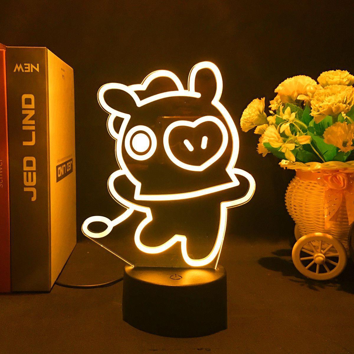 LAMPE LED BT21 À CHANGEMENT DE COULEUR (16 COULEURS) AVEC TÉLÉCOMMANDE