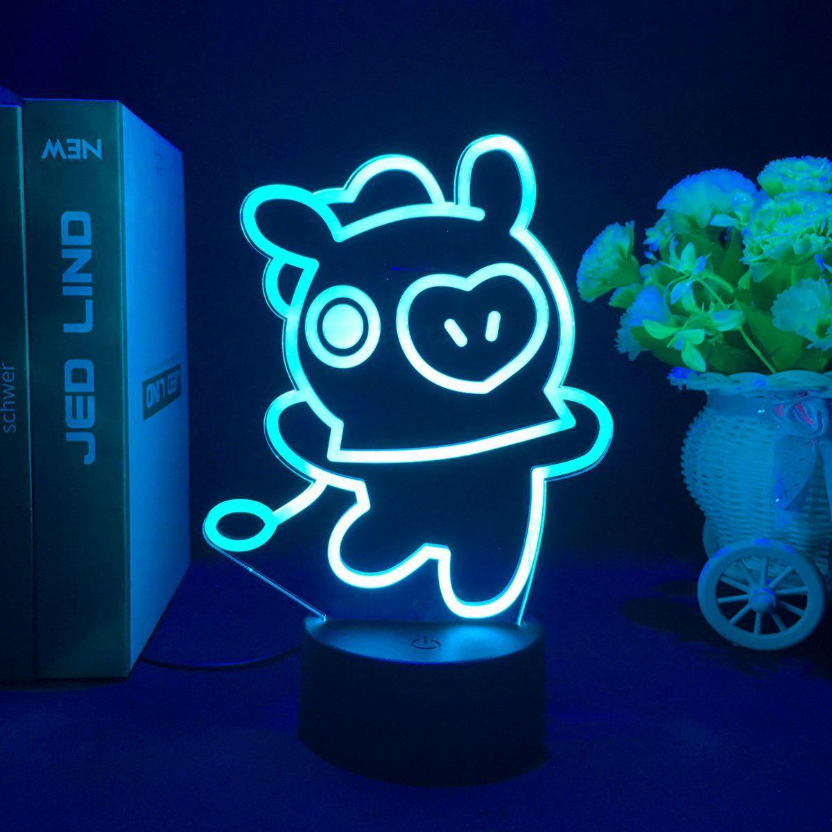 LAMPE LED BT21 À CHANGEMENT DE COULEUR (16 COULEURS) AVEC TÉLÉCOMMANDE