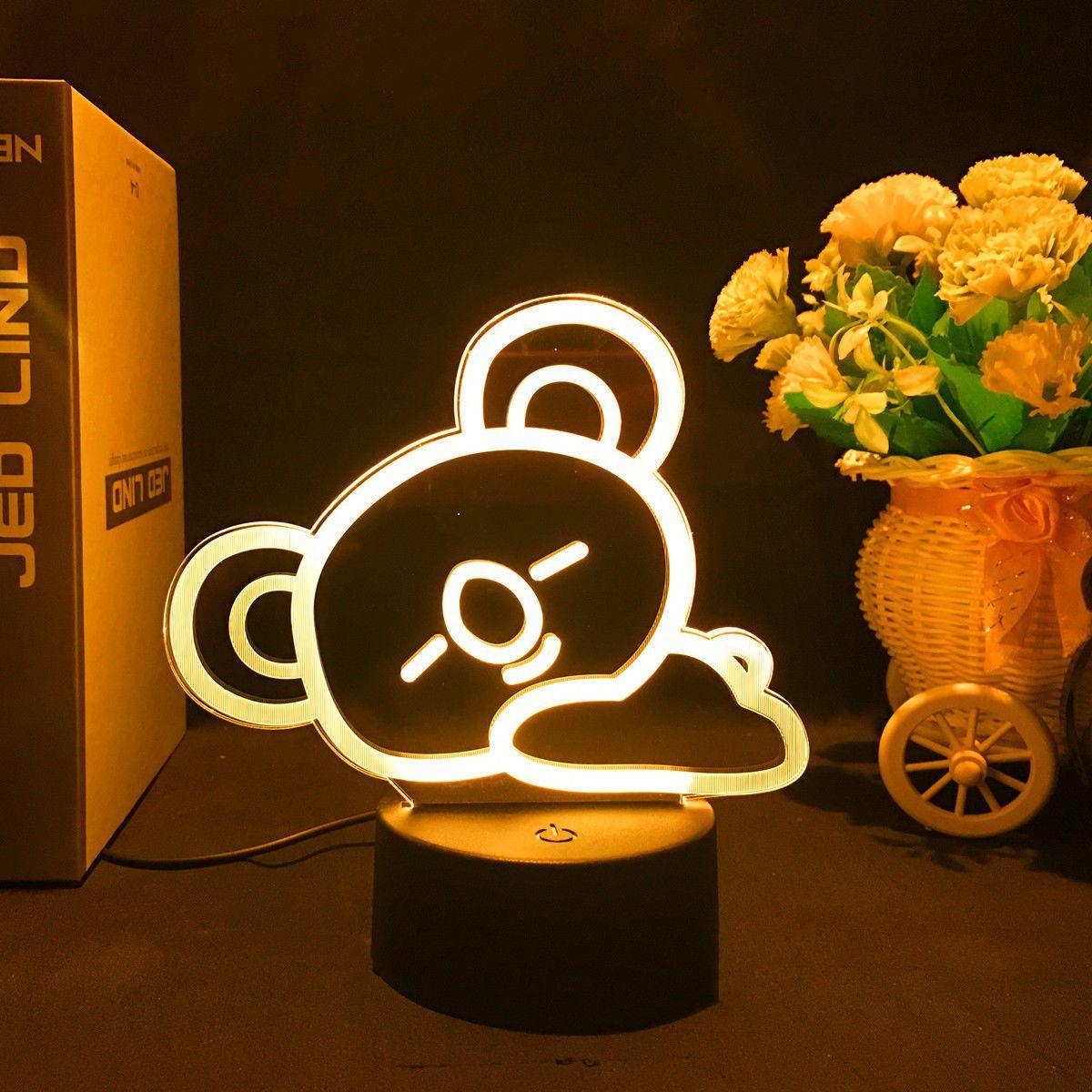 LAMPE LED BT21 À CHANGEMENT DE COULEUR (16 COULEURS) AVEC TÉLÉCOMMANDE