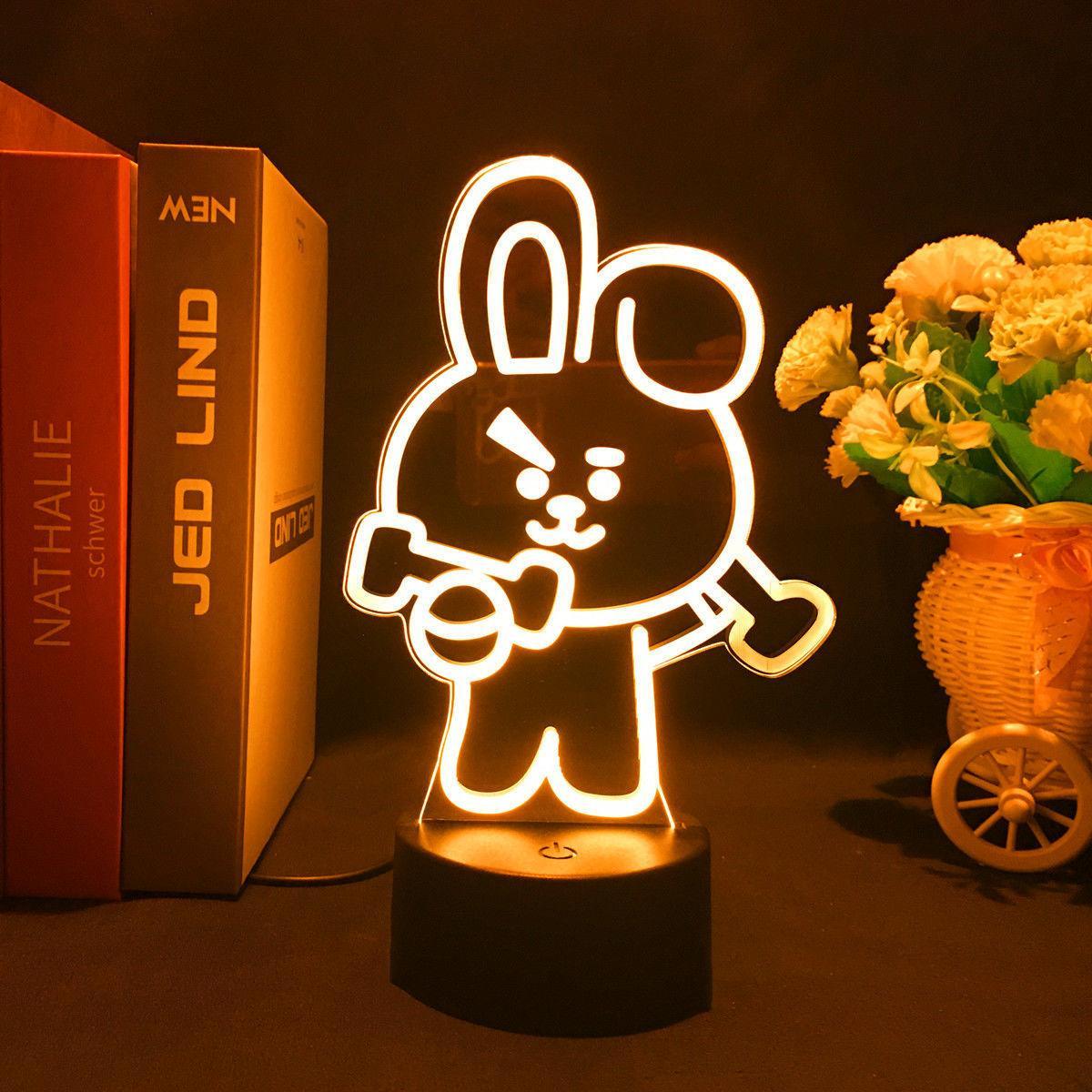 LAMPE LED BT21 À CHANGEMENT DE COULEUR (16 COULEURS) AVEC TÉLÉCOMMANDE