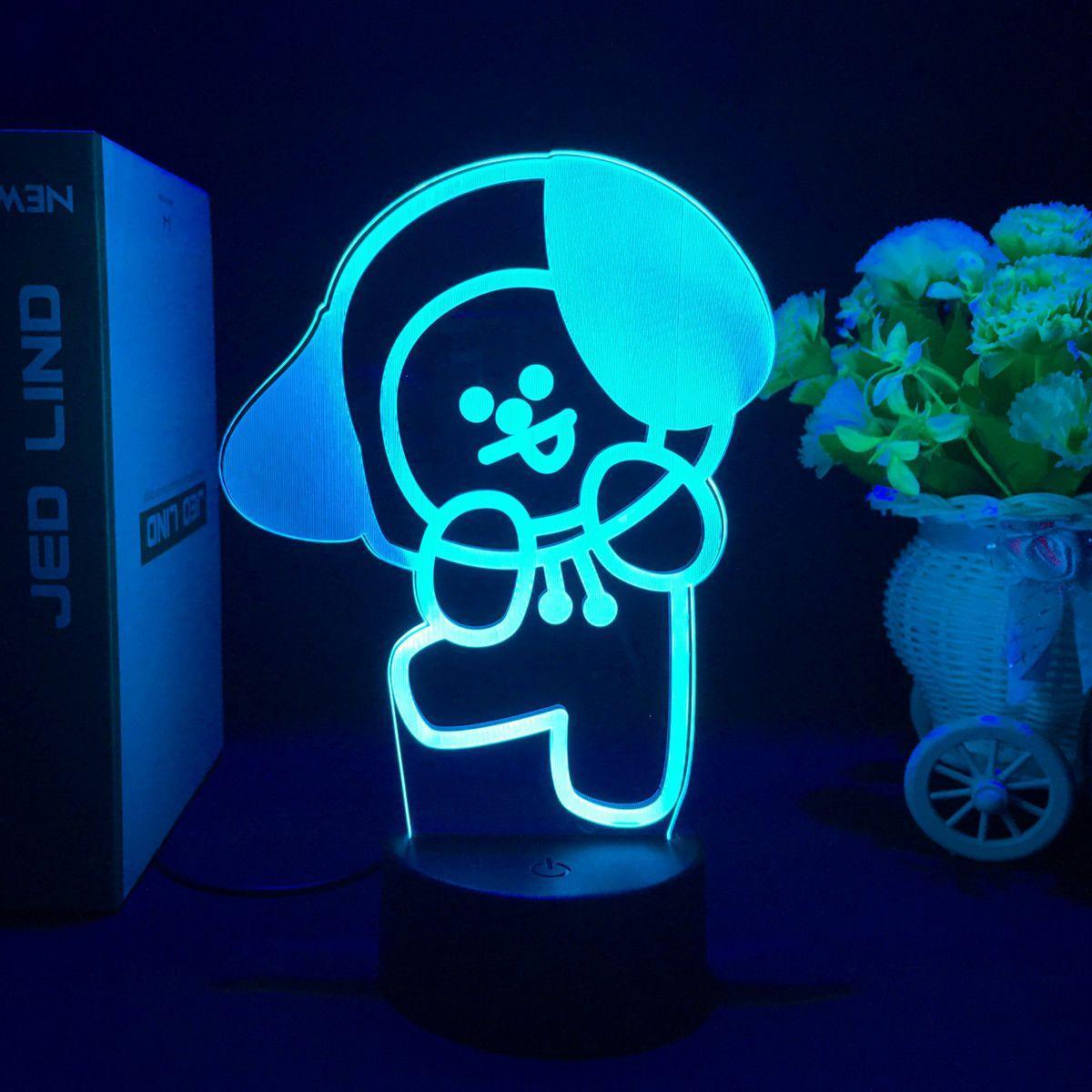 LAMPE LED BT21 À CHANGEMENT DE COULEUR (16 COULEURS) AVEC TÉLÉCOMMANDE