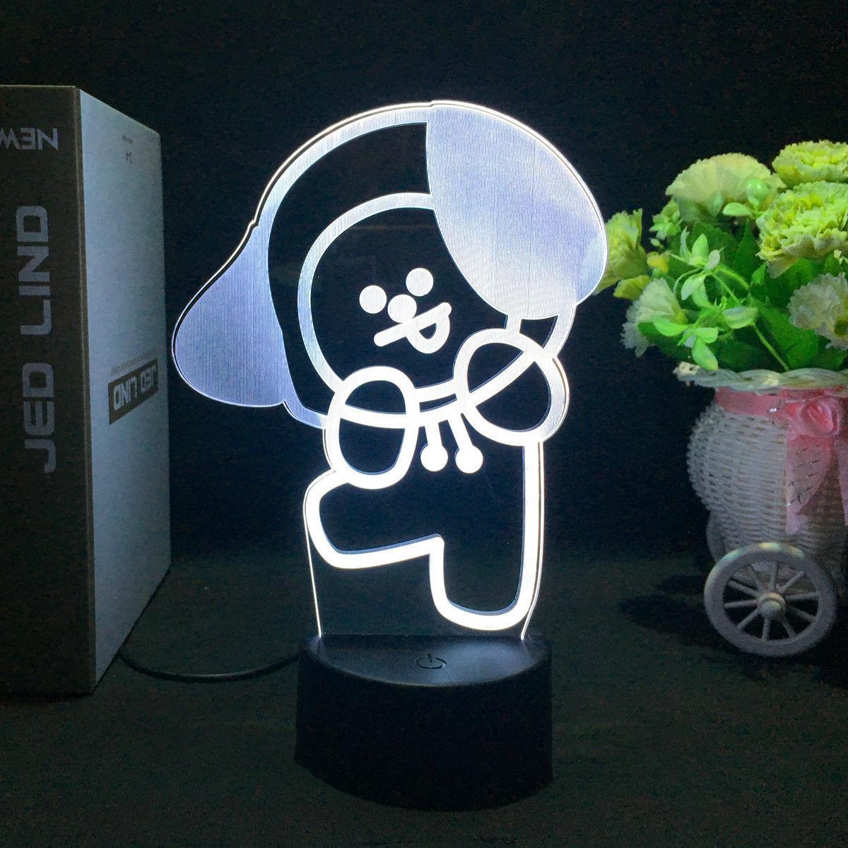 LAMPE LED BT21 À CHANGEMENT DE COULEUR (16 COULEURS) AVEC TÉLÉCOMMANDE