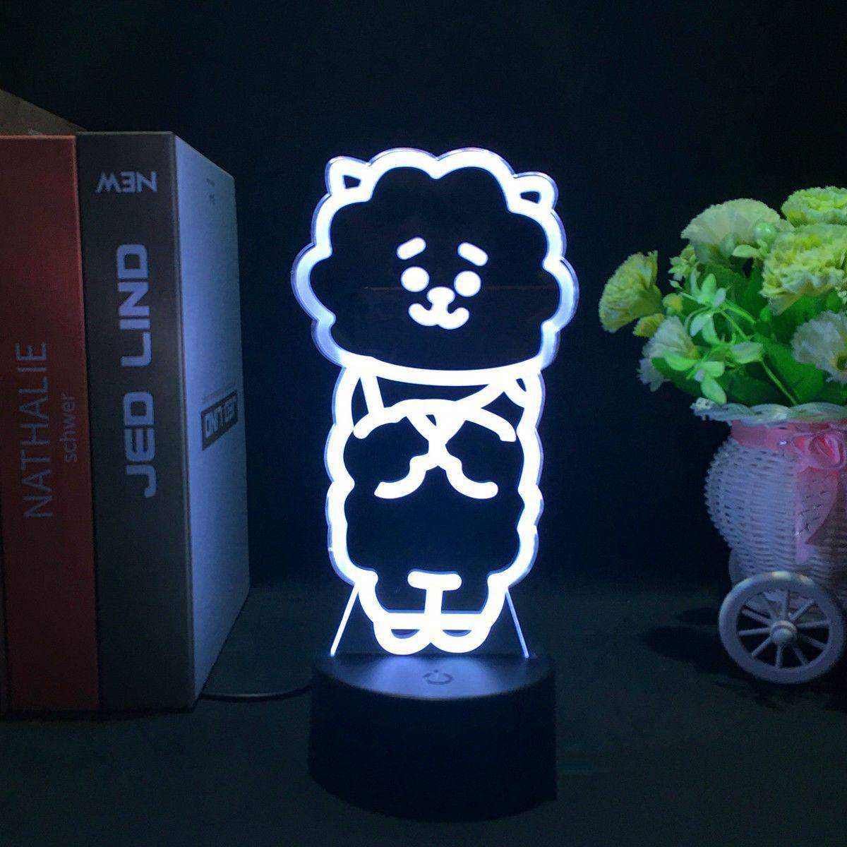 LAMPE LED BT21 À CHANGEMENT DE COULEUR (16 COULEURS) AVEC TÉLÉCOMMANDE
