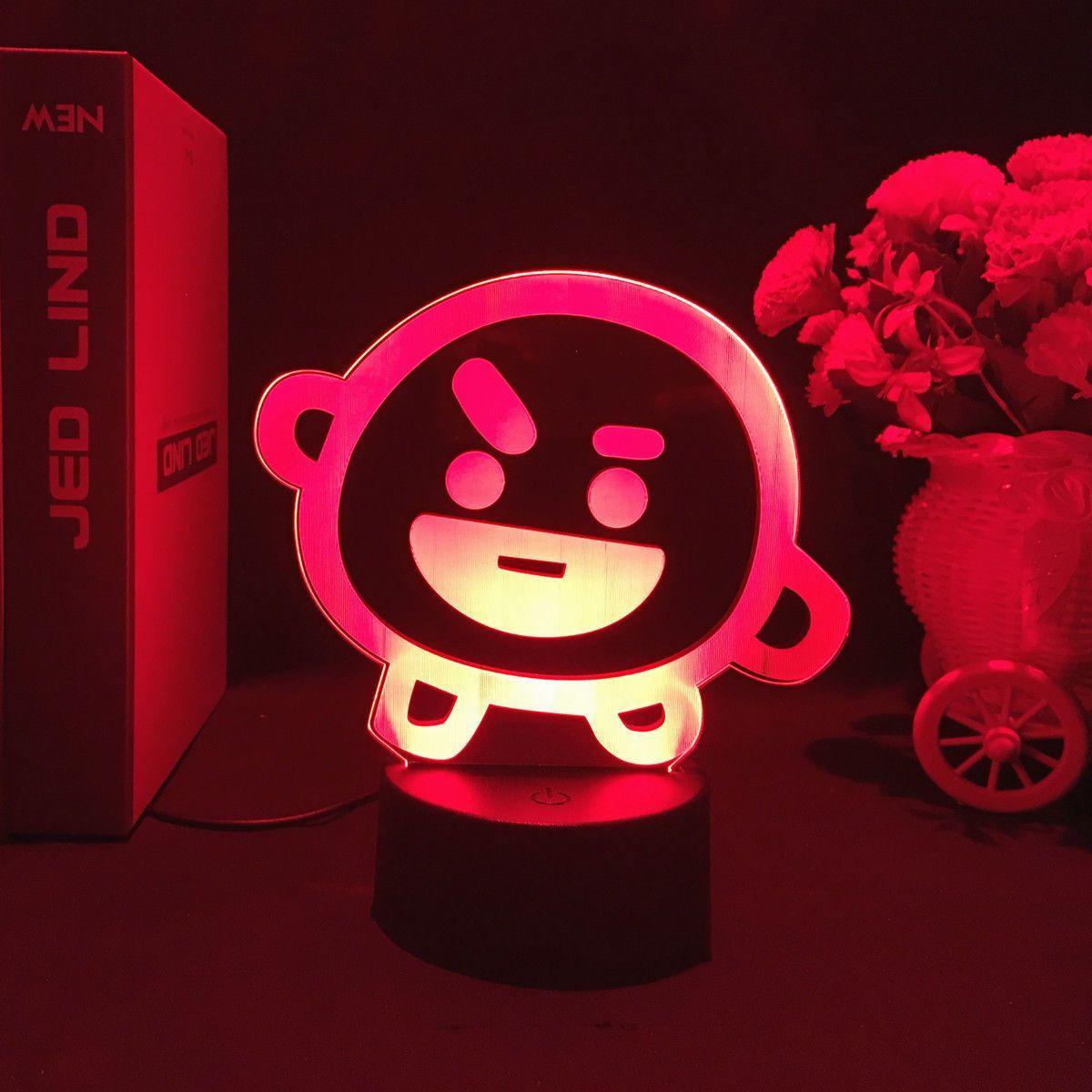 LAMPE LED BT21 À CHANGEMENT DE COULEUR (16 COULEURS) AVEC TÉLÉCOMMANDE