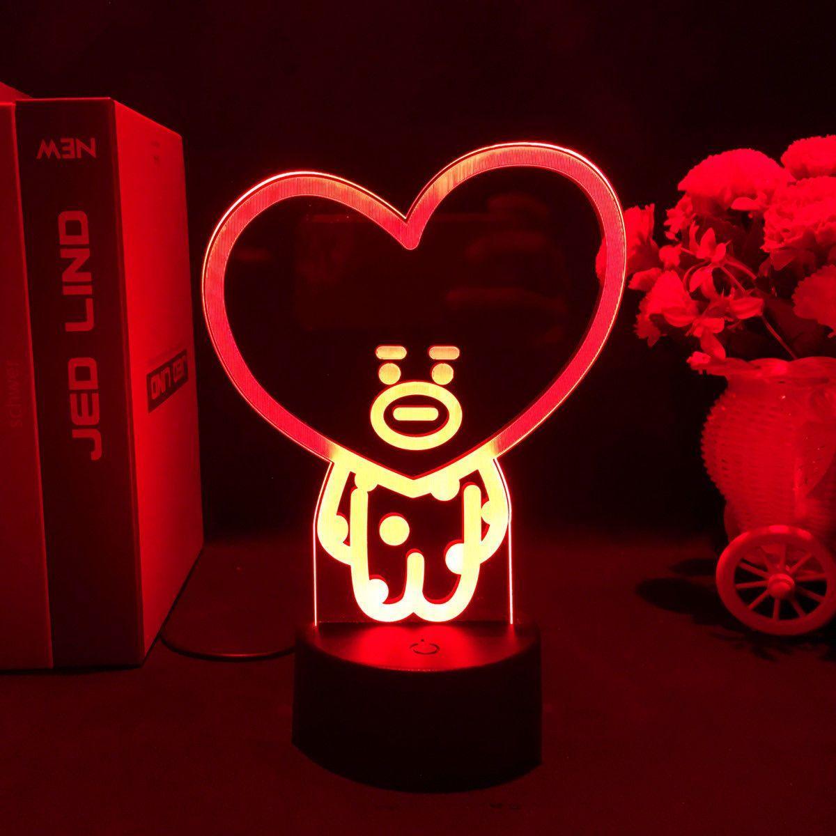 LAMPE LED BT21 À CHANGEMENT DE COULEUR (16 COULEURS) AVEC TÉLÉCOMMANDE