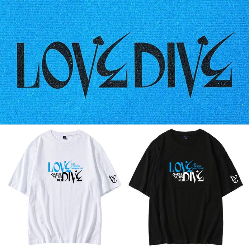 T-SHIRTS 100 % COTON IVE MERCH LOVE DIVE (différentes couleurs)
