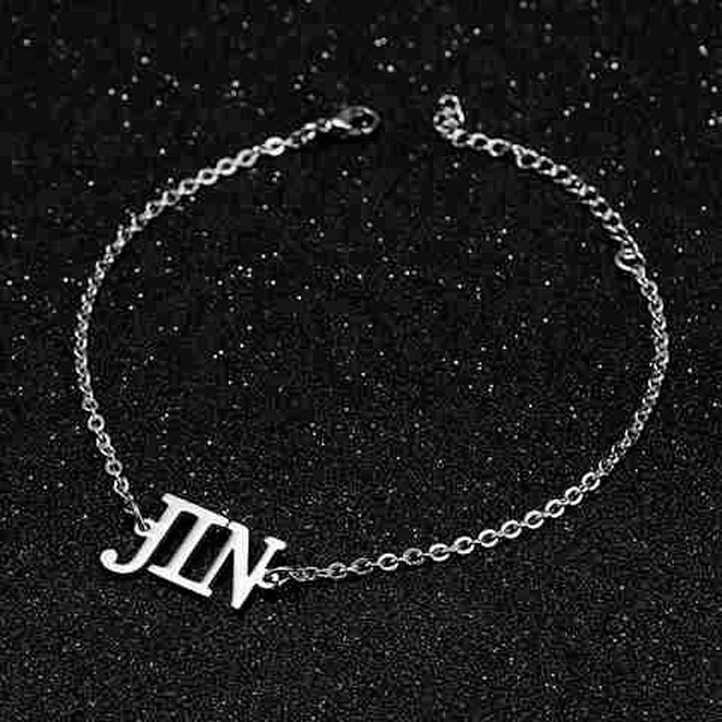BRACELETS EN ACIER INOXYDABLE BTS (tous les membres)