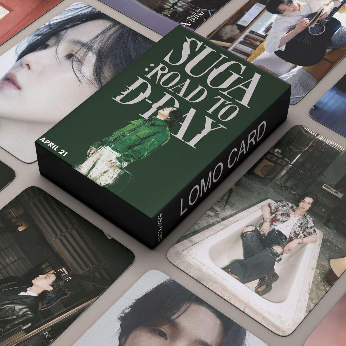 CARTES PHOTO SUGA ROAD TO D'DAY 55 PCS