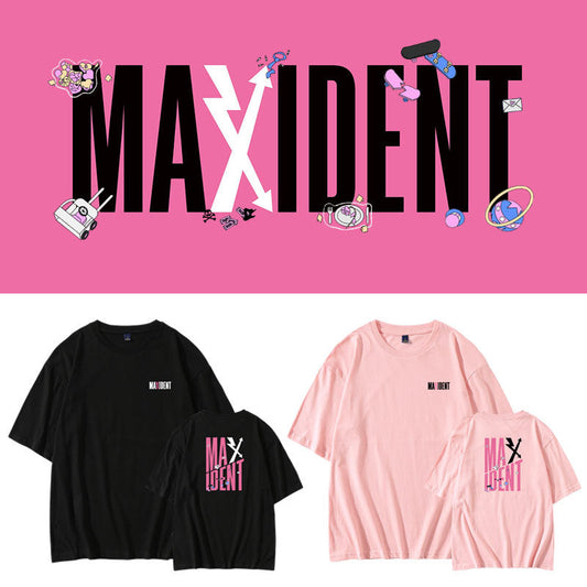 T-SHIRT MAXIDENT STRAY KIDS MERCH 100 % COTON