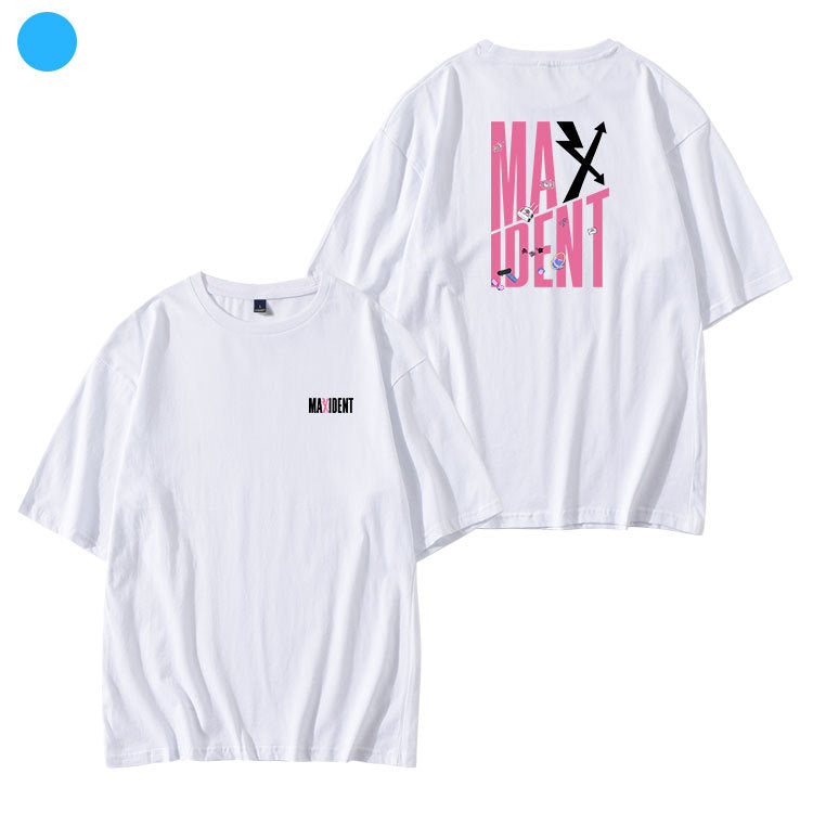T-SHIRT MAXIDENT STRAY KIDS MERCH 100 % COTON