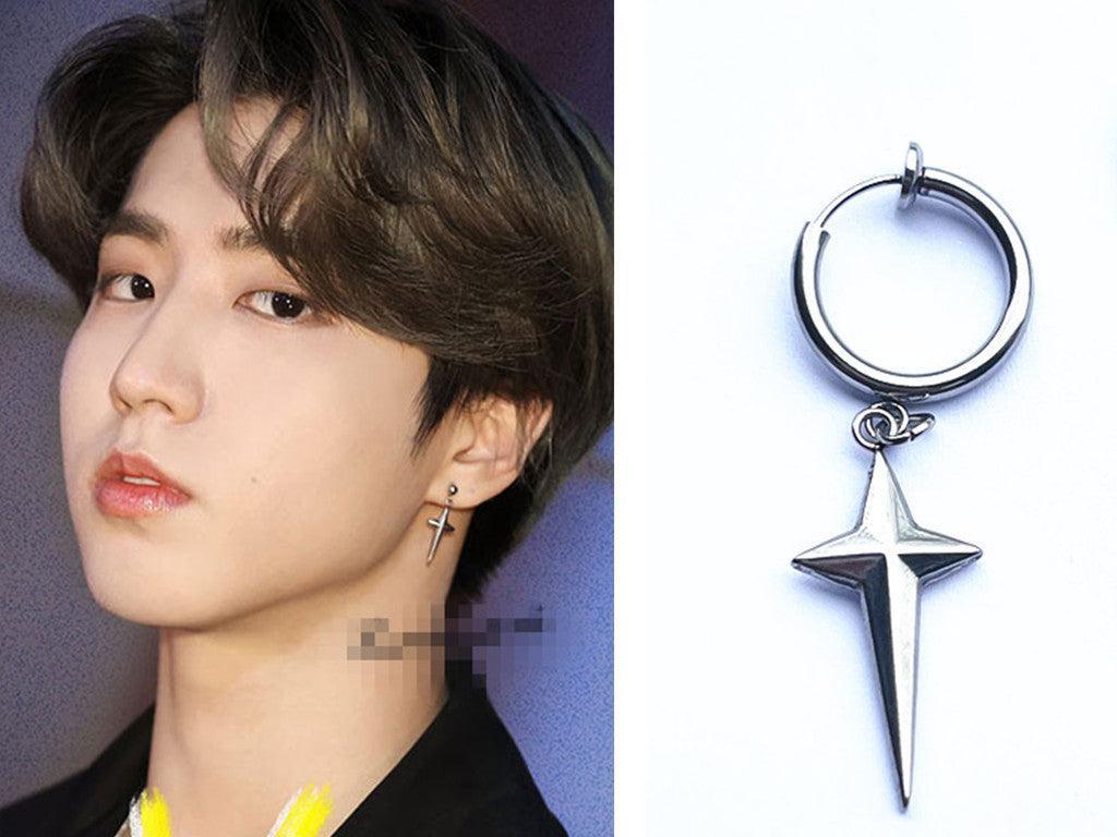 Boucles d'oreilles Han Stray Kids (paire) en acier inoxydable