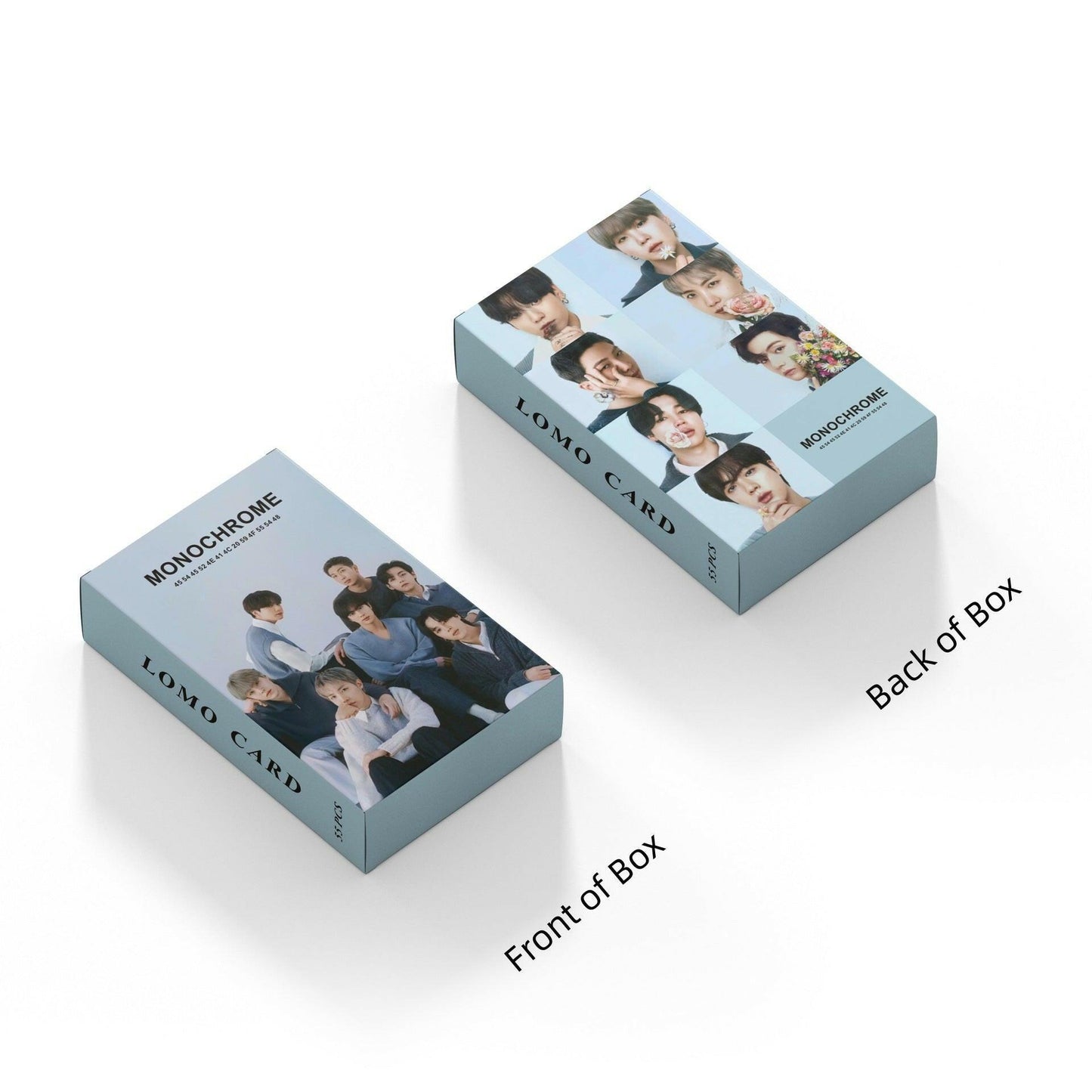KIT AVEC 54 PHOTOCARTES BTS MONOCHROME