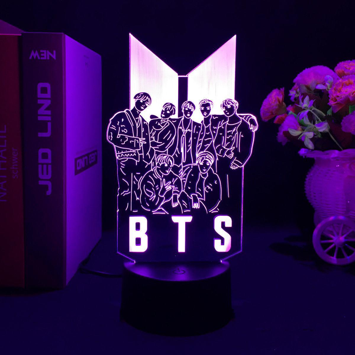 Lampe LED BTS CHANGEANT DE COULEUR (16 COULEURS) AVEC TÉLÉCOMMANDE