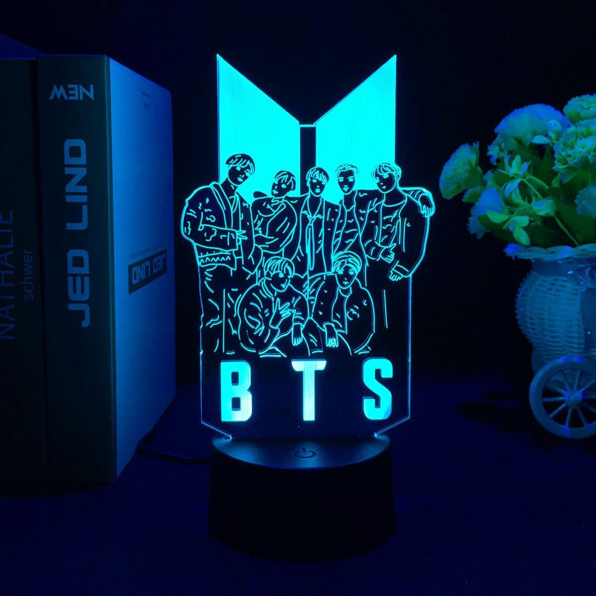 Lampe LED BTS CHANGEANT DE COULEUR (16 COULEURS) AVEC TÉLÉCOMMANDE