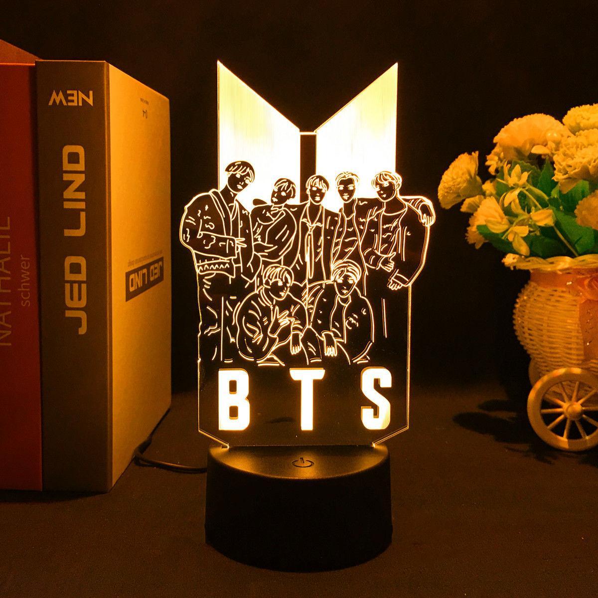 Lampe LED BTS CHANGEANT DE COULEUR (16 COULEURS) AVEC TÉLÉCOMMANDE