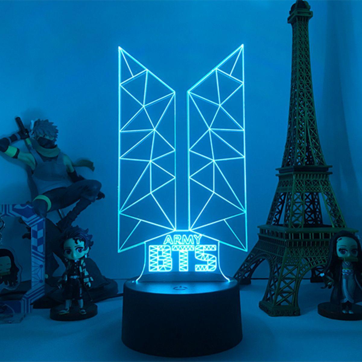 Lampe LED BTS CHANGEANT DE COULEUR (16 COULEURS) AVEC TÉLÉCOMMANDE