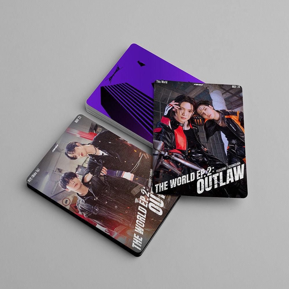 CARTES PHOTO ATEEZ THE WORLD EP. 2 OUTLAW 55 PCS