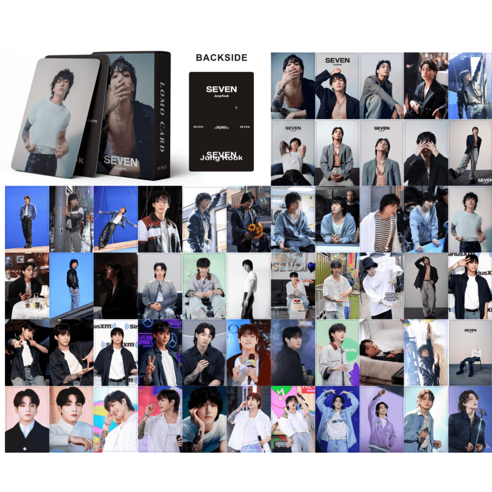 CARTES PHOTO JUNGKOOK SEVEN 55 PCS