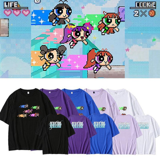 T-SHIRT NEWJEANS GET UP 100% COTON (différentes couleurs)