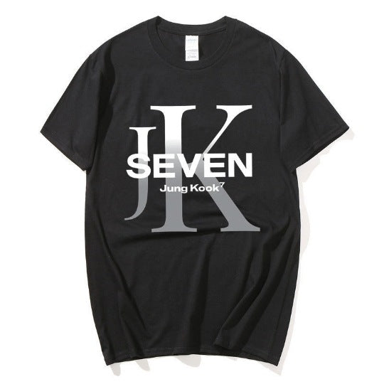 T-SHIRTS BTS JUNGKOOK SEVEN 100% COTON (différentes couleurs)