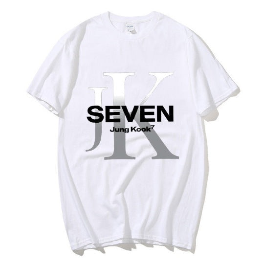 T-SHIRTS BTS JUNGKOOK SEVEN 100% COTON (différentes couleurs)