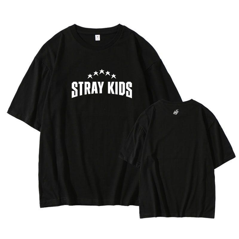 T-SHIRT ET CHEMISE À MANCHES LONGUES STRAY KIDS 100 % COTON