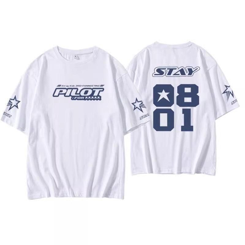 T-SHIRT PILOTE STRAY KIDS 100% COTON