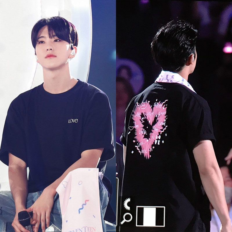 T-SHIRTS D'AMOUR SEVENTEEN MERCH 100 % COTON
