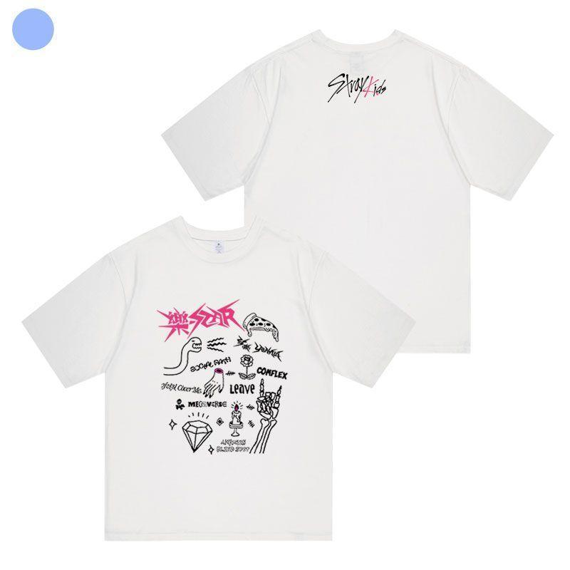 T-SHIRT STRAY KIDS 樂-STAR 100% COTON (différentes couleurs)