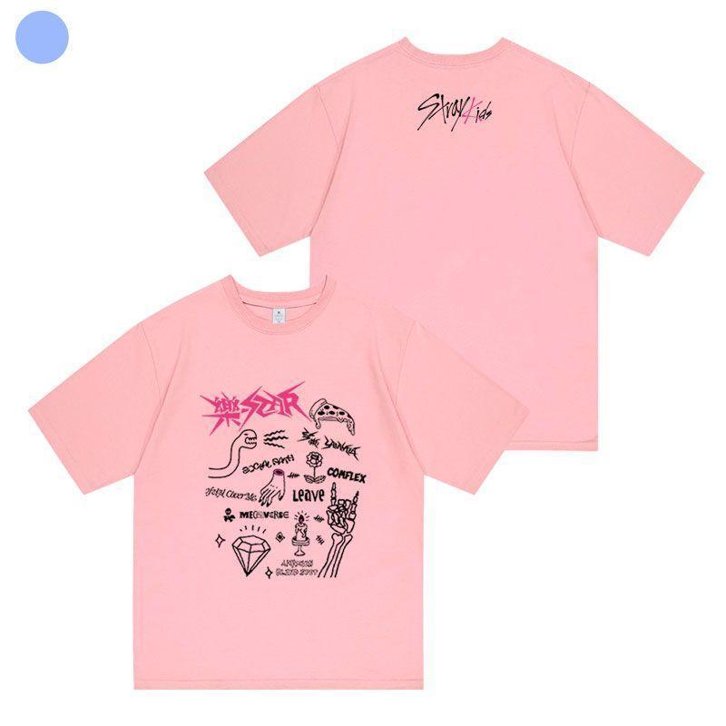 T-SHIRT STRAY KIDS 樂-STAR 100% COTON (différentes couleurs)