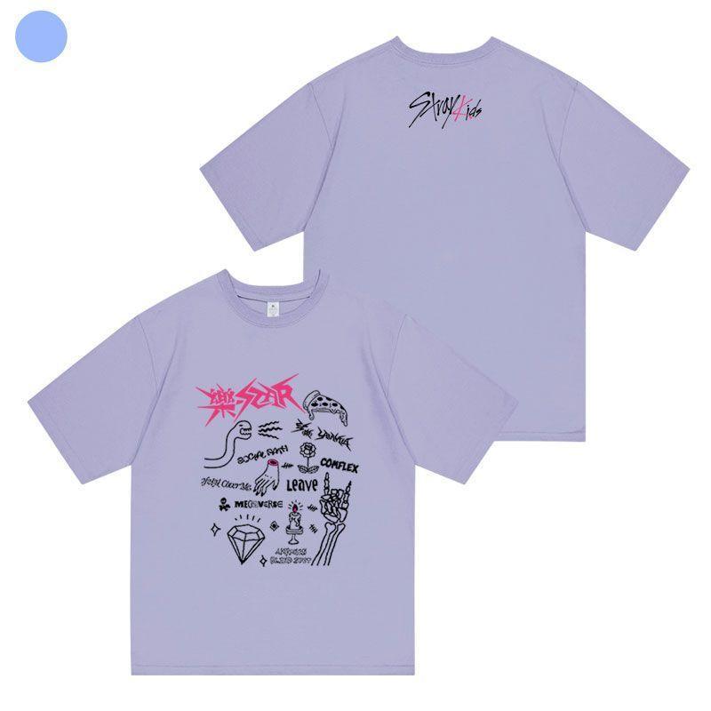 T-SHIRT STRAY KIDS 樂-STAR 100% COTON (différentes couleurs)
