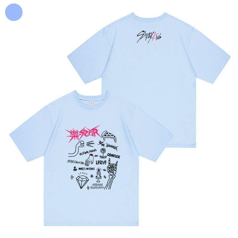 T-SHIRT STRAY KIDS 樂-STAR 100% COTON (différentes couleurs)