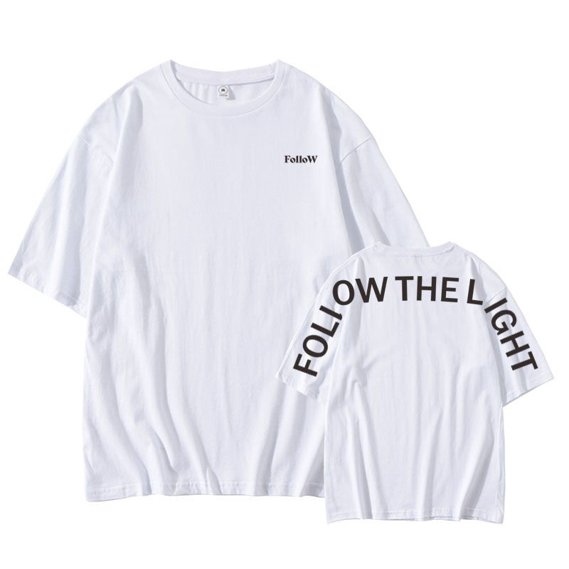 T-SHIRTS SEVENTEEN MERCH FOLLOW THE LIGHT 100 % COTON
