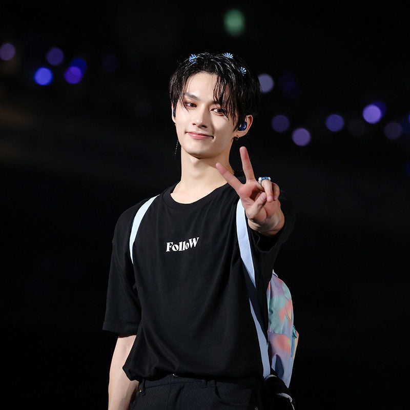 T-SHIRTS SEVENTEEN MERCH FOLLOW THE LIGHT 100 % COTON